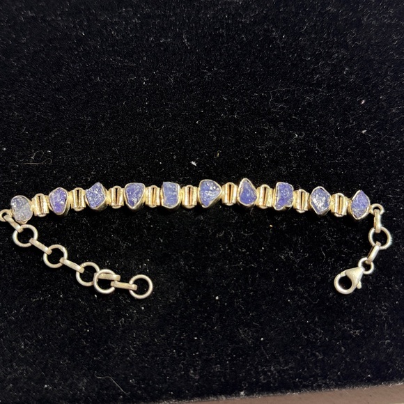 Sterling Silver Tough Tanzanite Bracelet 6-8" (3) - Picture 2 of 10